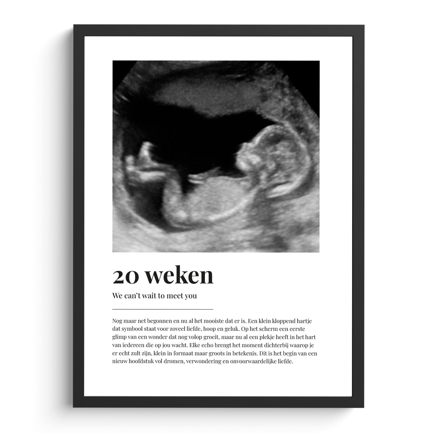 Baby echo poster met foto – Personal Prints