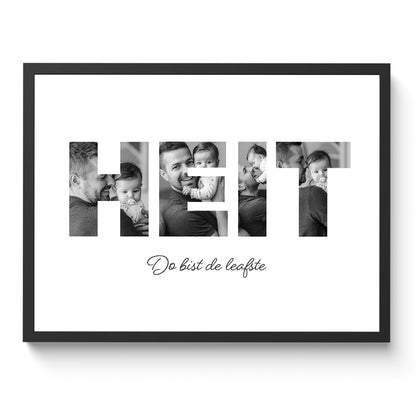 Fotocollage „Heit“ Poster | Vatertag