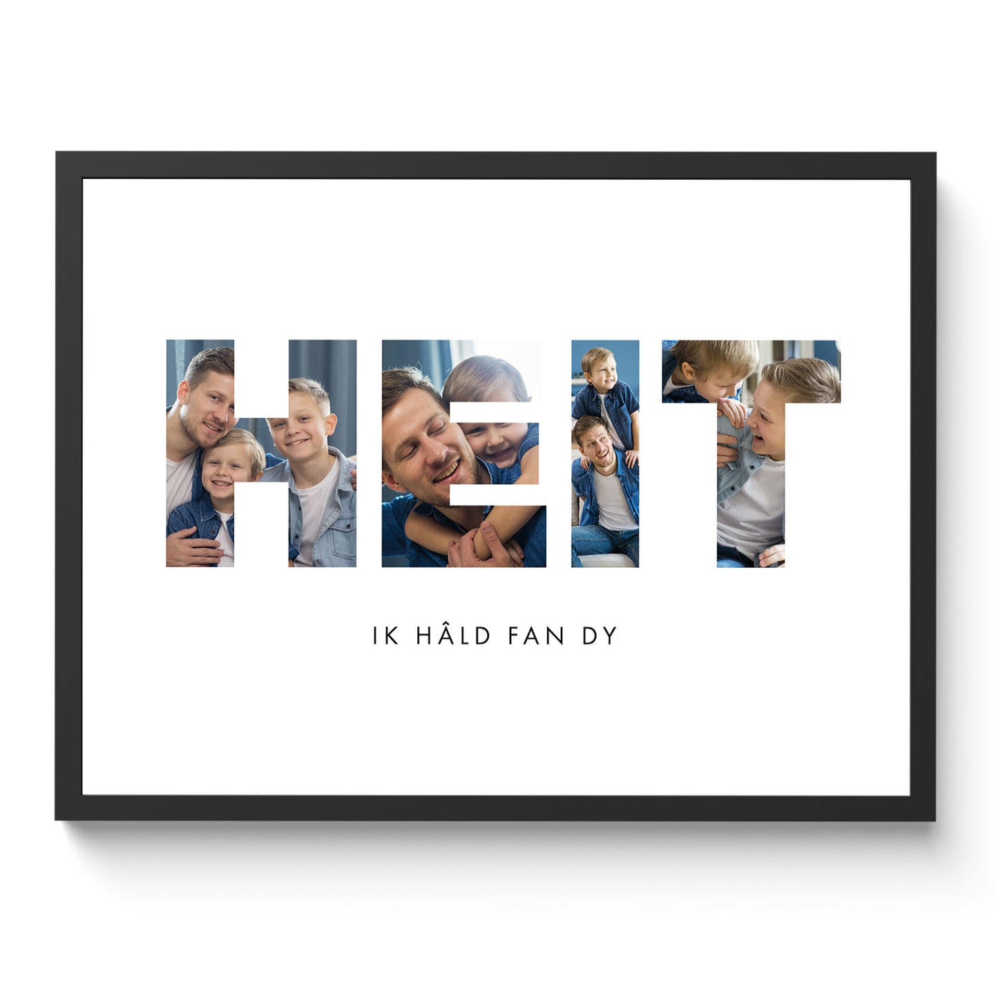 Fotocollage „Heit“ Poster | Vatertag