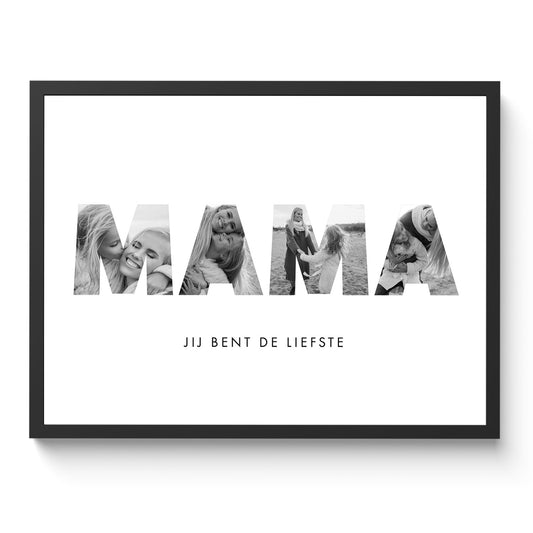 Foto collage "Mama" poster | Moederdag