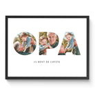 OPA poster met eigen foto's, persoonlijk cadeau voor opa