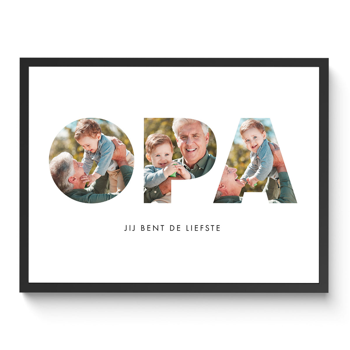 OPA poster met eigen foto's, persoonlijk cadeau voor opa