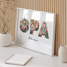 Gepersonaliseerde OPA poster aan de muur, cadeau voor opa met eigen foto's